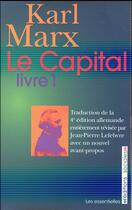 Couverture du livre « Le capital t.1 » de Karl Marx aux éditions Editions Sociales