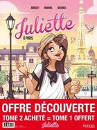 Couverture du livre « Juliette Tome 2 : Juliette à Paris » de Emilie Decrock et Lisette Morival et Rose-Line Brasset aux éditions Les 3 As