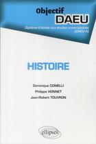 Couverture du livre « Histoire - daeu a » de Honnet/Comelli aux éditions Ellipses