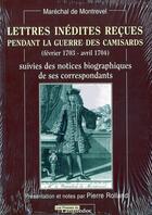 Couverture du livre « Lettres Inedites Recues Pendant La Guerre Des Camisards » de Montrevel De/Marecha aux éditions Nouvelles Presses Du Languedoc