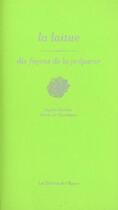 Couverture du livre « La laitue, dix façons de la préparer » de Sophie Decrion et Marie De Chambure aux éditions Epure