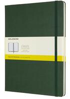 Couverture du livre « Carnet quadrillé XL rigide vert myrte » de  aux éditions Moleskine