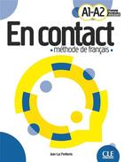 Couverture du livre « En contact : méthode de français : A1>A2 ; livre de l'élève (édition 2023) » de Jean-Luc Penfornis aux éditions Cle International