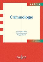 Couverture du livre « Criminologie (7e édition) » de Raymond Gassin et Sylvie Cimamonti et Philippe Bonfils aux éditions Dalloz