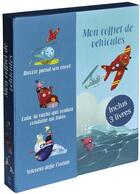 Couverture du livre « Mon coffret véhicules ; train, bateau, avion » de  aux éditions Grenouille