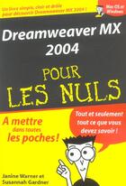 Couverture du livre « Dreamweaver mx 2004 » de Warner Janine aux éditions First Interactive