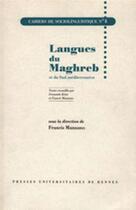 Couverture du livre « Langues du maghreb et du sud mediterraneen » de Manzano aux éditions Pu De Rennes