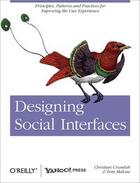 Couverture du livre « Designing social interfaces » de Erin Malone aux éditions O Reilly