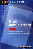 Couverture du livre « Droit administratif » de Elisabeth Chaperon aux éditions Foucher