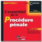 Couverture du livre « L'essentiel de la procédure pénale (11e édition) » de Corinne Renault-Brahinsky aux éditions Gualino