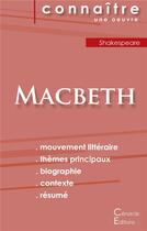 Couverture du livre « Macbeth, de Shakespeare » de  aux éditions Editions Du Cenacle