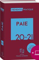 Couverture du livre « Mémento pratique ; paie (édition 2020/2021) » de  aux éditions Lefebvre