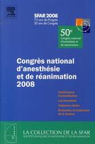Couverture du livre « Congrès d'anesthésie et de réanimation (édition 2008) » de Sfar aux éditions Elsevier-masson