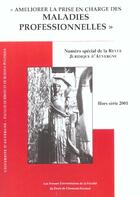 Couverture du livre « Ameliorer la prise en charge des maladies professionnelles - numero special de la revue juridique d » de  aux éditions Pu Droit Clermont-ferrand