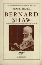 Couverture du livre « Bernard shaw » de Frank Harris aux éditions Gallimard