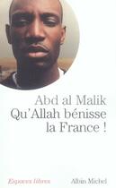 Couverture du livre « Qu'Allah bénisse la France ! » de Abd Al Malik aux éditions Albin Michel