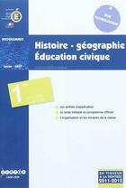 Couverture du livre « Histoire-geographie, education civique - classes de premiere des series sti2d, stl et std2a » de France aux éditions Reseau Canope