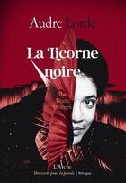 Couverture du livre « La licorne noire » de Audre Lorde aux éditions L'arche
