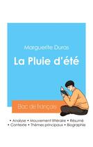 Couverture du livre « Réussir son Bac de français 2024 : Analyse de La Pluie d'été de Marguerite Duras » de Marguerite Duras aux éditions Bac De Francais