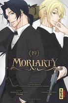 Couverture du livre « Moriarty Tome 19 » de Ryosuke Takeuchi et Hikaru Miyoshi aux éditions Kana