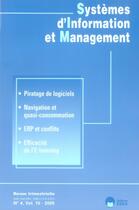 Couverture du livre « Systèmes d'information et management n.4 volume 10 ; piratage de logiciels, navigation et quasi-consommation » de  aux éditions Eska