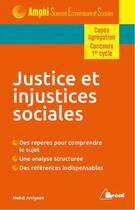 Couverture du livre « Justice et injustices sociales » de Mehdi Arrignon aux éditions Breal