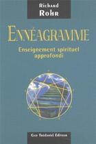 Couverture du livre « L'enneagramme, enseignement spirituel approfondi » de Richard Rohr aux éditions Guy Trédaniel