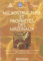 Couverture du livre « Microstructure et proprietes des materiaux » de Collectif Presses De aux éditions Presses Ecole Nationale Ponts Chaussees