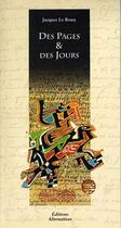 Couverture du livre « Des pages & des jours le livre du temps » de Jacques Le Roux aux éditions Alternatives