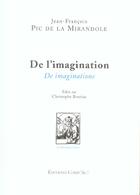Couverture du livre « De L'Imagination » de Jean-Francois Pic De La Mirandole aux éditions Act Mem