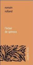 Couverture du livre « L'éclair de Spinoza » de Romain Rolland aux éditions Pagine D'arte