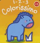 Couverture du livre « 123 colorissimo ; le cheval » de  aux éditions Yoyo Books