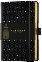 Couverture du livre « Carnet copper and gold poche quadrille honeycomb gold » de Castelli aux éditions Castelli Milano