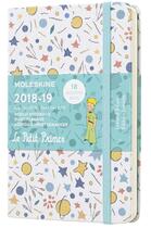 Couverture du livre « Agenda 18 mois Petit Prince semainier poche blanc » de  aux éditions Moleskine