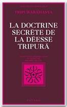 Couverture du livre « La doctrine de la déesse Tripura » de Michel Hulin aux éditions Fayard