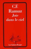 Couverture du livre « Joie dans le ciel » de Ramuz C. F. aux éditions Grasset Et Fasquelle