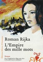 Couverture du livre « L'empire des mille mots » de Roman Rijka aux éditions Heloise D'ormesson