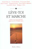 Couverture du livre « Leve toi et marche » de Mgr Chauvet aux éditions Parole Et Silence