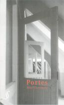 Couverture du livre « Portes » de Remi Checchetto aux éditions Script