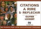 Couverture du livre « Citations a rire et reflechir » de Olivier Lockert aux éditions Ifhe