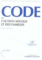 Couverture du livre « Code de l'action sociale et des familles » de  aux éditions Documentation Francaise
