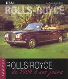 Couverture du livre « Rolls-royce ; de 1904 a nos jours » de Jean-Philippe Secordel-Martin aux éditions Etai