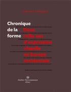 Couverture du livre « Chronique de la forme ; deux mille ans d'expression visuelle » de Herman Lampaert aux éditions Perrousseaux