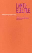 Couverture du livre « L'anti-Electre ; totémisme et schizogamie » de Elisabeth Von Samsonow aux éditions Metispresses