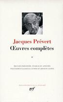 Couverture du livre « Oeuvres complètes Tome 2 » de Jacques Prevert aux éditions Gallimard