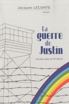 Couverture du livre « La guerre de Justin » de Jacques Leconte aux éditions Petites Vagues