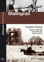 Couverture du livre « La bataille de Stalingrad » de Friedrich Paulus aux éditions Nouveau Monde Editions