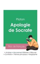 Couverture du livre « Réussir son Bac de philosophie 2023 : Analyse de l'Apologie de Socrate de Platon » de Platon aux éditions Bac De Francais