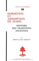 Couverture du livre « Dormition et assomption de marie » de Simon Mimouni aux éditions Beauchesne Editeur