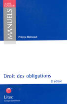 Couverture du livre « Droit des obligations ; 8e edition » de Philippe Malinvaud aux éditions Lexisnexis